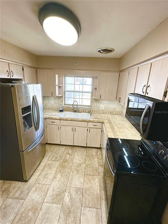 Kitchen with most stainless appliances