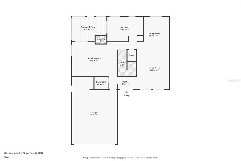 Downstairs floor plan