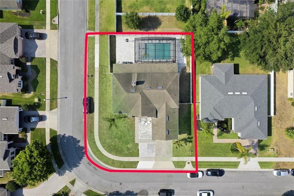 Aerial View -Corner Lot