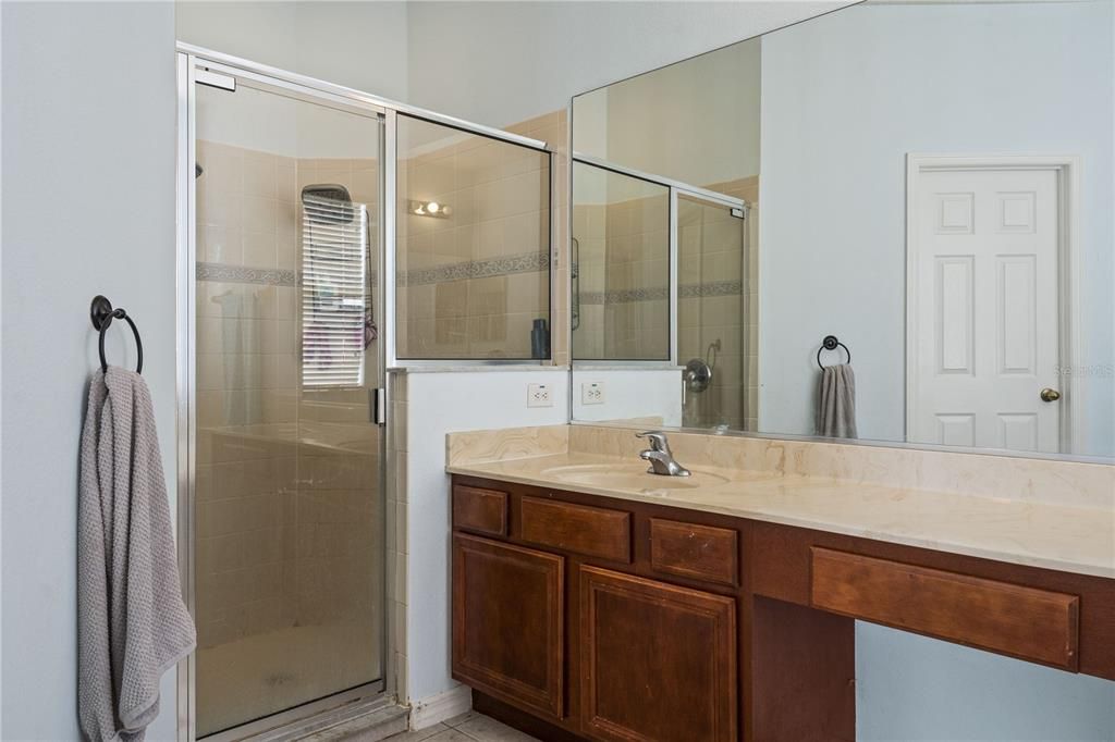 Master Bath Shower/Vanity