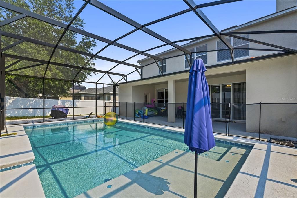 Pool View to Grass Side Yard