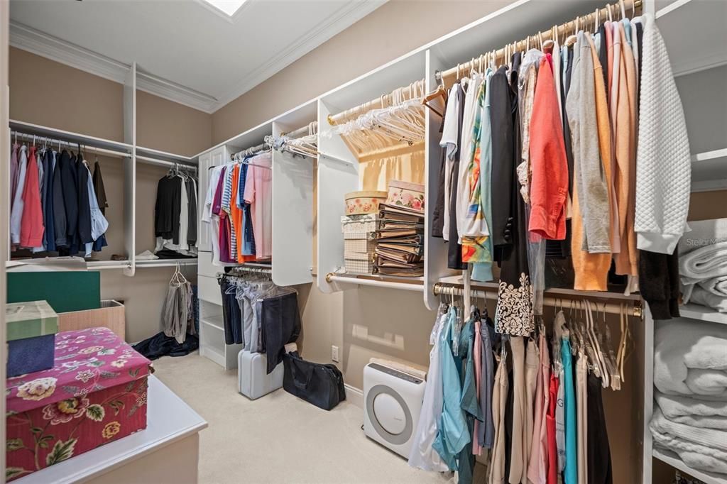 Primary walk-in closet