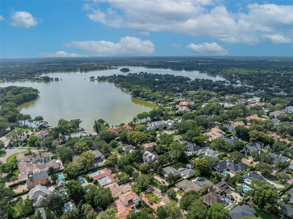 Lake Maitland is the largest of the 6 lakes on the Winter Park Chain of Lakes