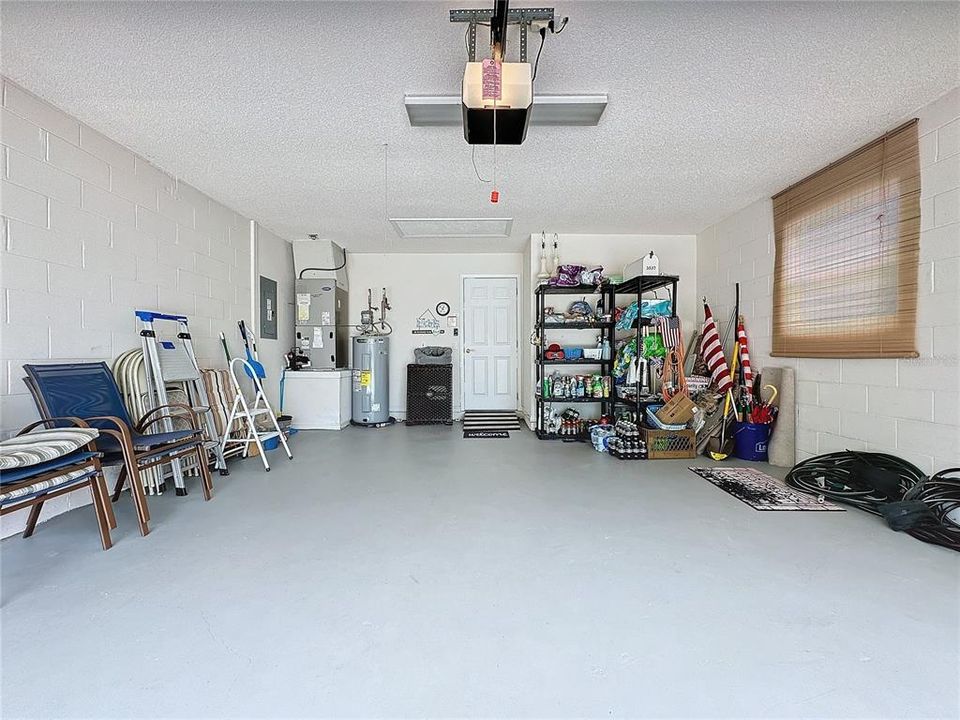 2 Car garage w/ painted floor