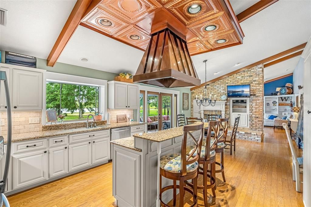 Plenty of light and view of the lake from your kitchen