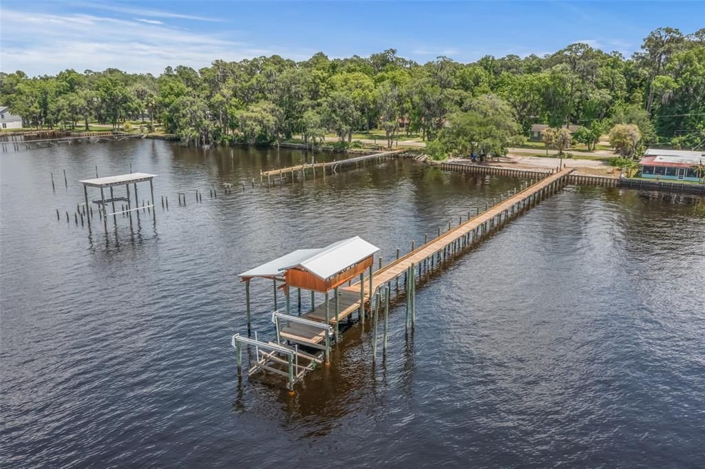 New dock and Boathouse