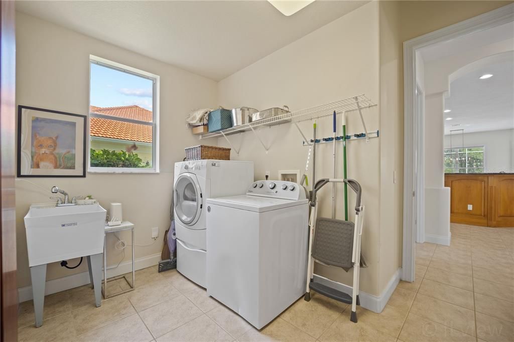 Laundry room off kitchen