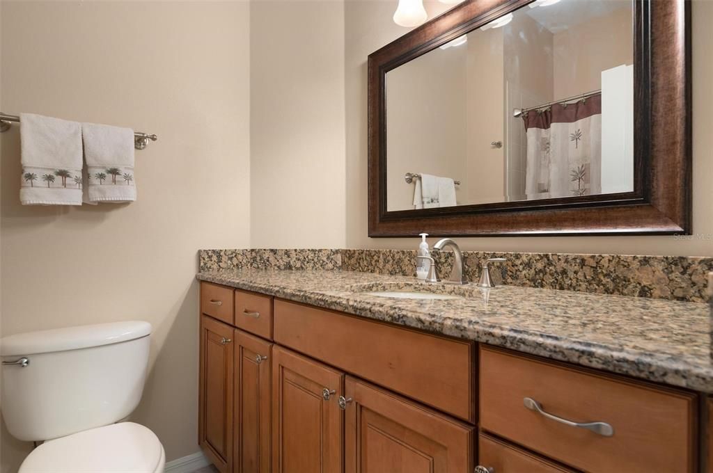 Bathroom 2 with granite countertop