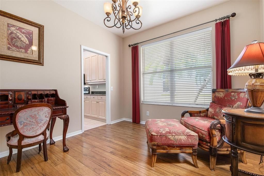 Dining room, owner currently uses as study/den