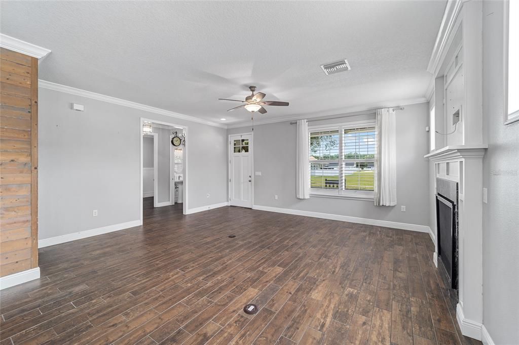 Living Room with Gas Fireplace