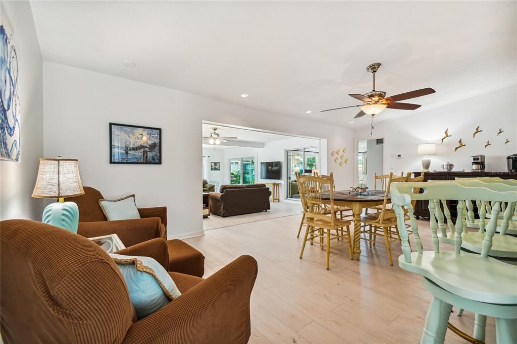 Dining/Living Room Open Floor Plan