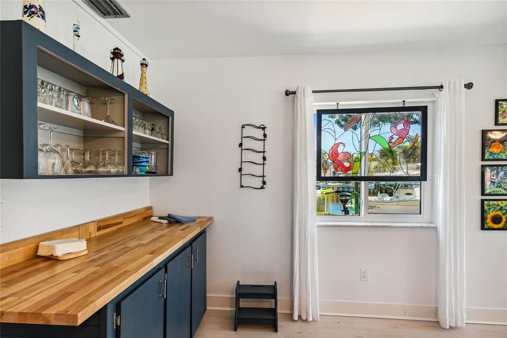 Wet Bar in Living Room