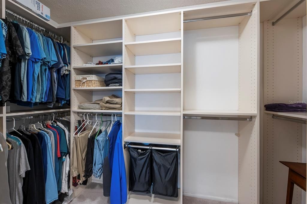 Walk in Closet with Built-ins