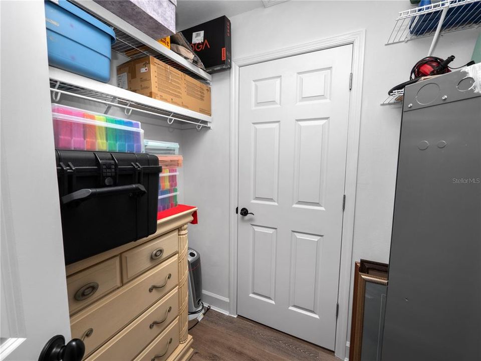 Bonus Room Storage  with more behind Door