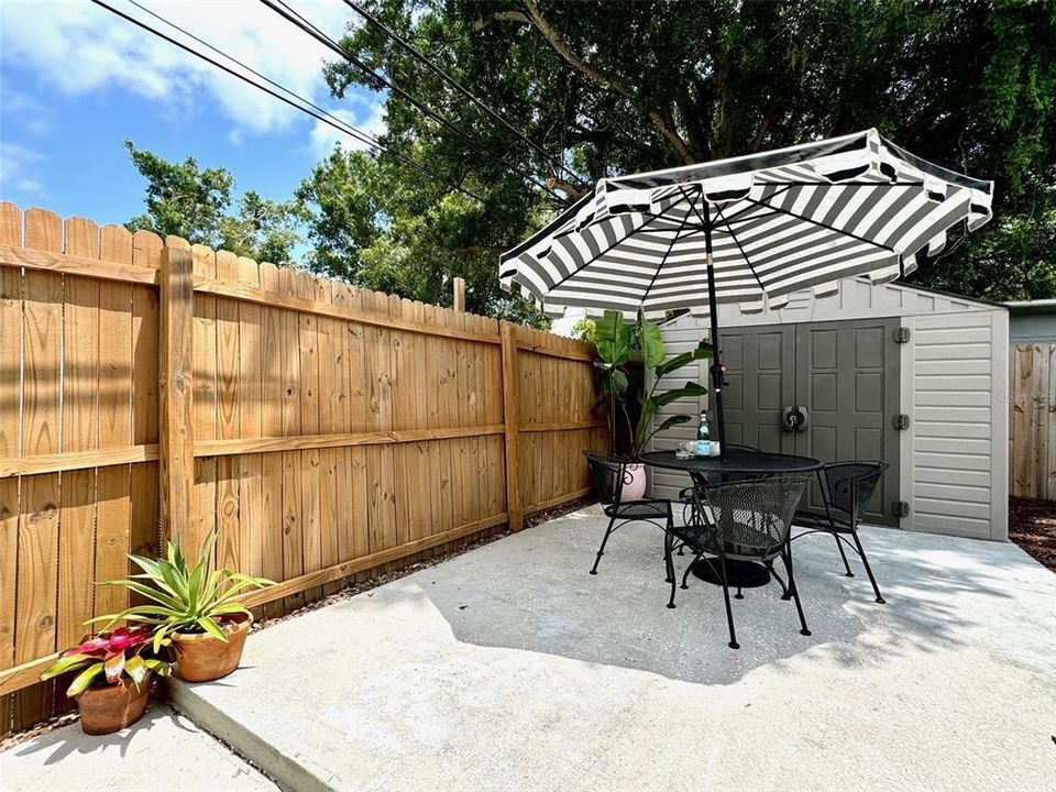 Outdoor patio/shed