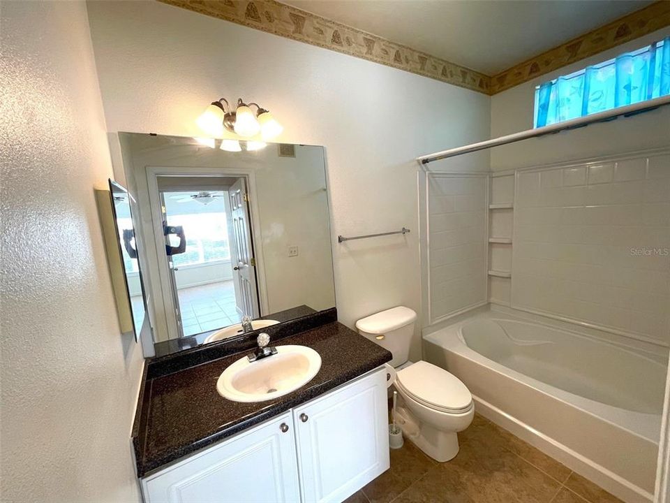 Guest bath with garden tub and shower