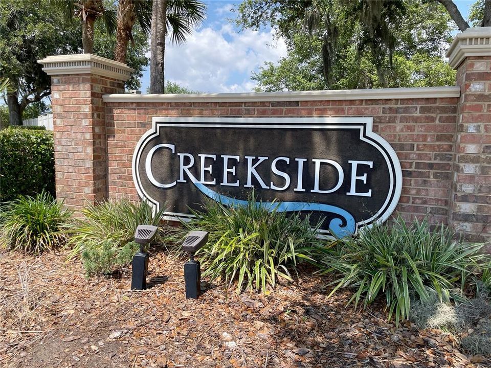 Entry of Creekside Oaks