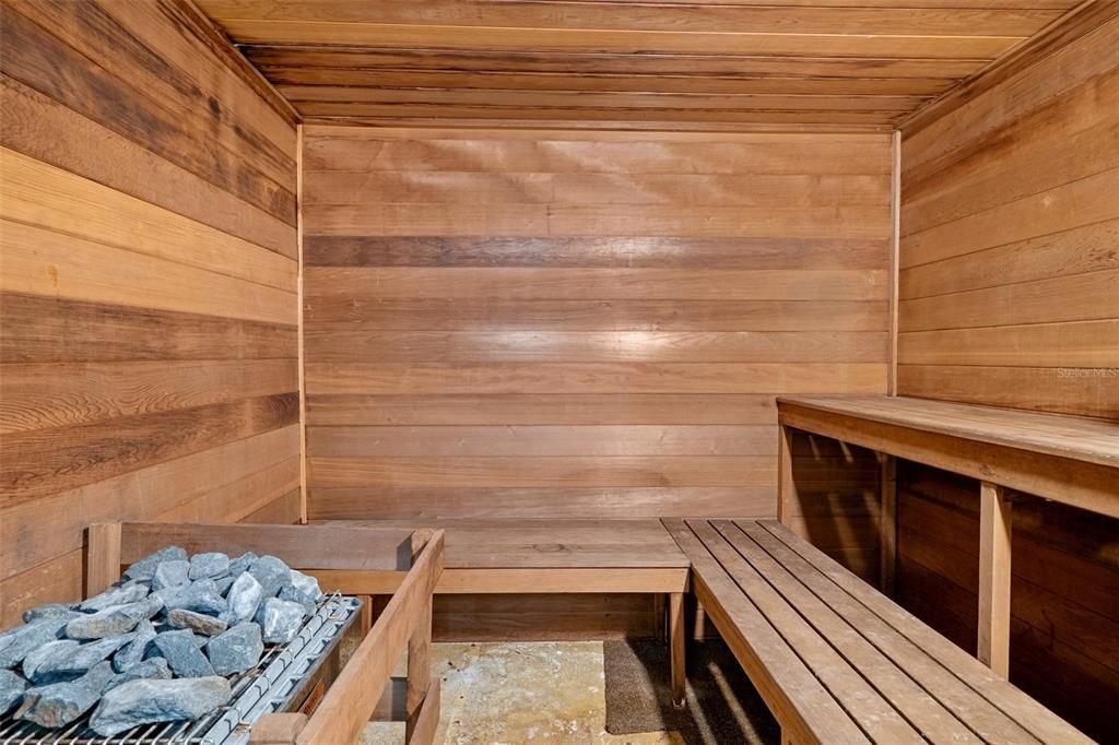 SAUNA AT UPDATED CLUBHOUSE