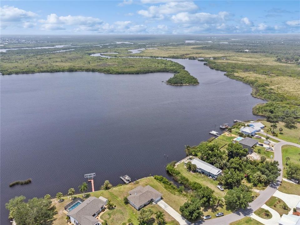 Drone shot of lake Jim Long