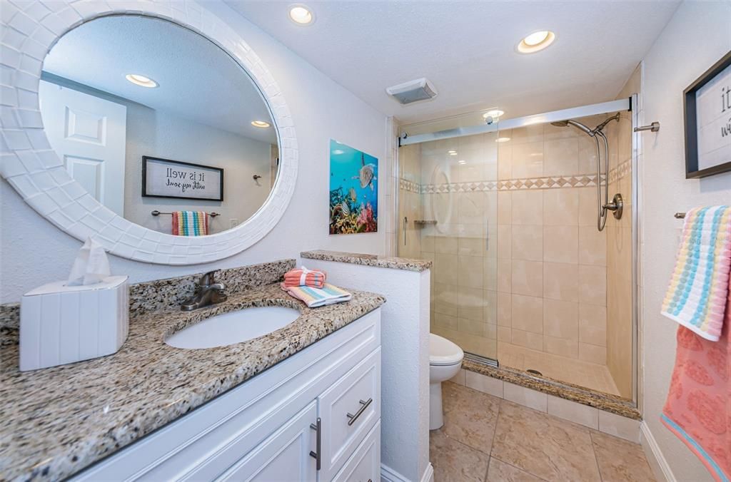 ..  Large Guest Bathroom By Rear Bedrooms..