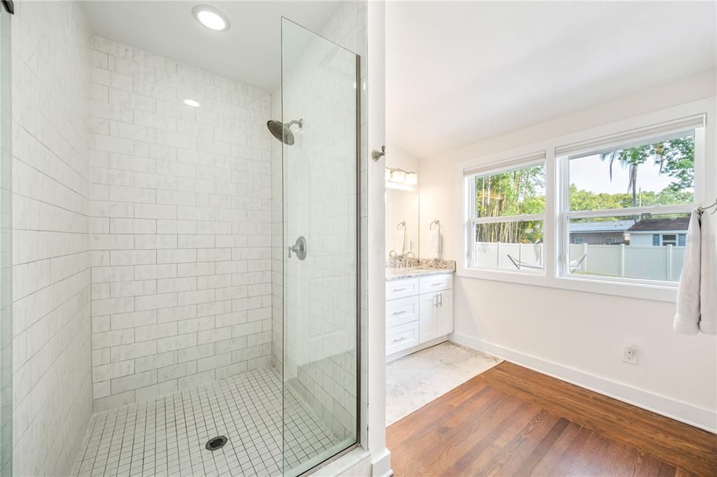 Large Walk-In Shower Primary Bath