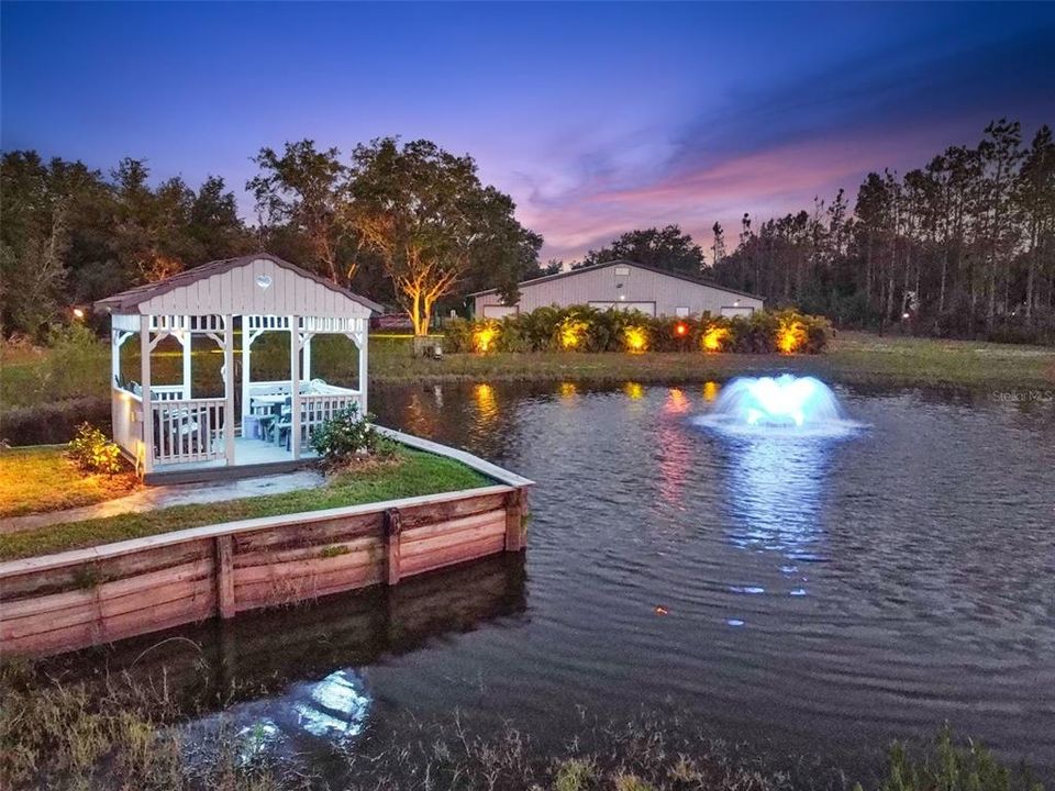 Gazebo fountain