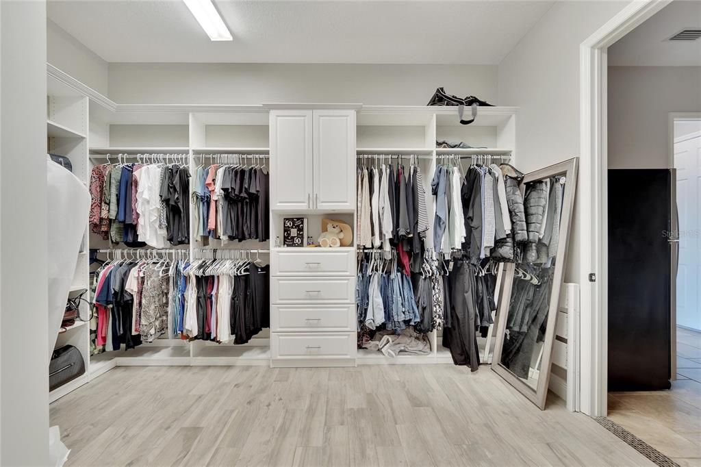 Primary Custom-Built Closet