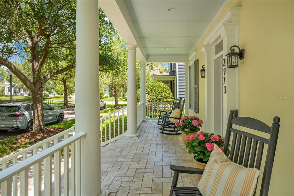 Picturesque front porch