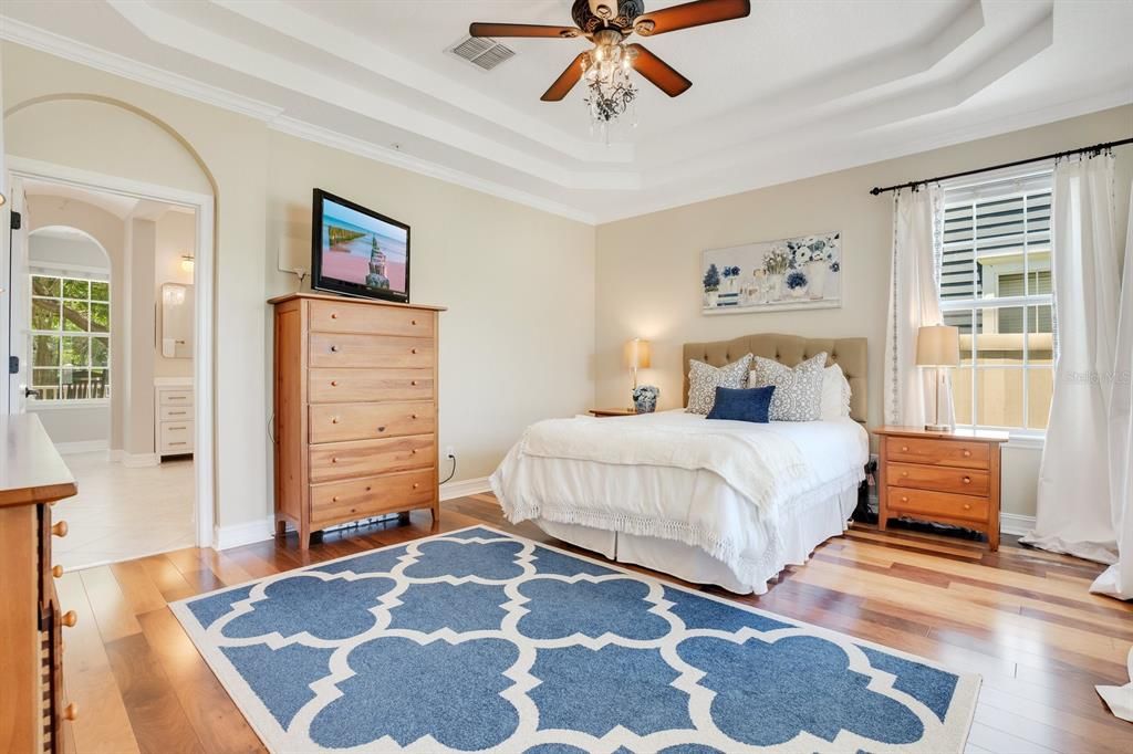 Family room overlooking yard