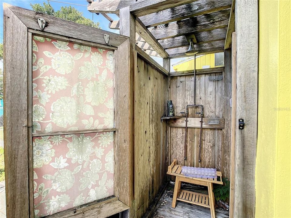 Unit 1 outdoor shower