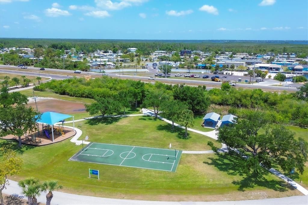 County park basketball court