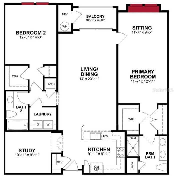 For Sale: $439,990 (2 beds, 2 baths, 1486 Square Feet)