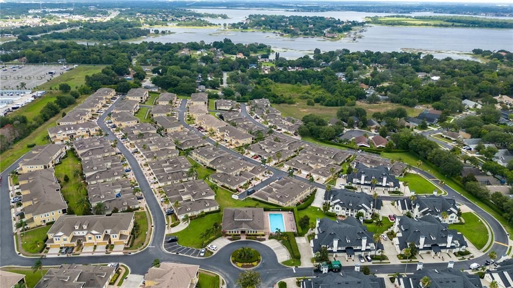 Aerial View of the community- With Johns Lake Deeded Water Access