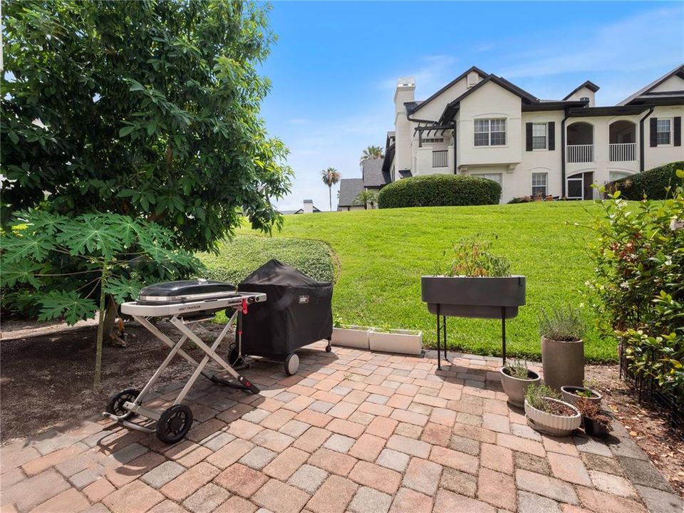 Outdoor Grilling Area- Garden View