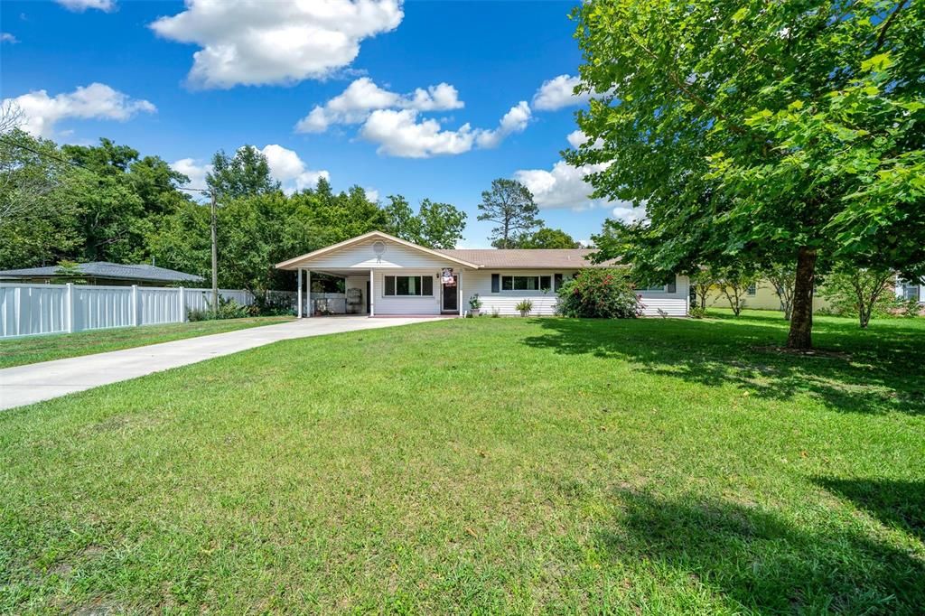 Concrete Block home with Vinyl Siding