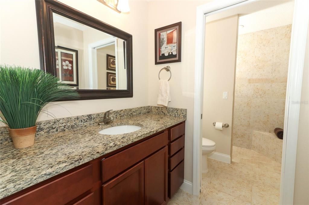 Granite counters with Private Water Closet