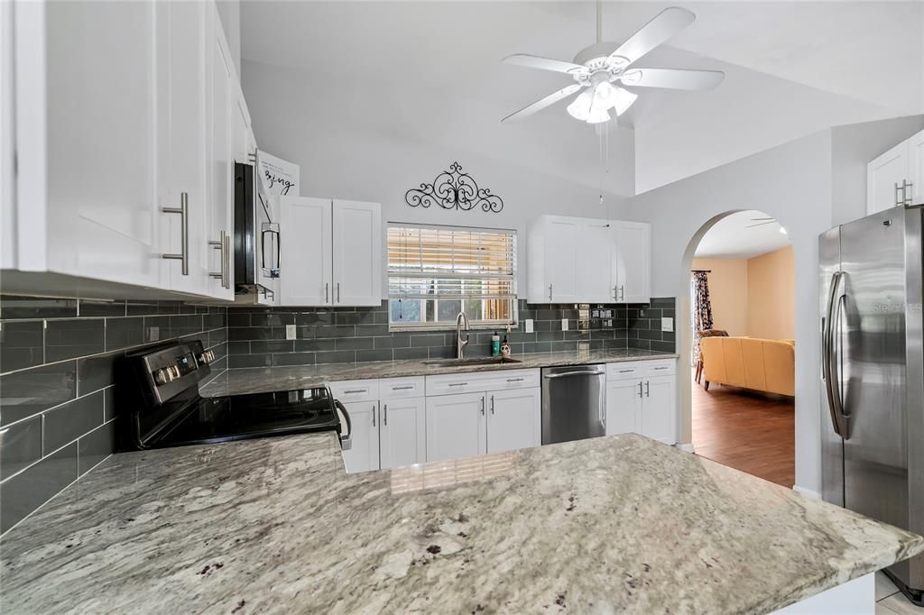 View of Kitchen from Eating Space | 3174 57th Avenue Cir E, Bradenton, FL 34203