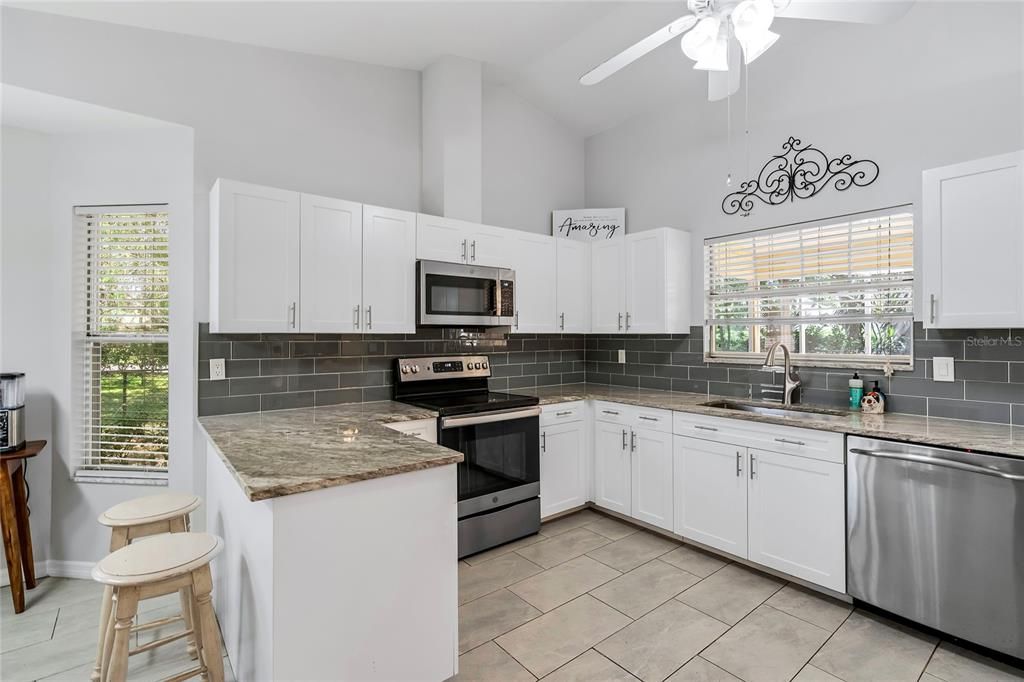 Updated Kitchen with Eating Space | 3174 57th Avenue Cir E, Bradenton, FL 34203