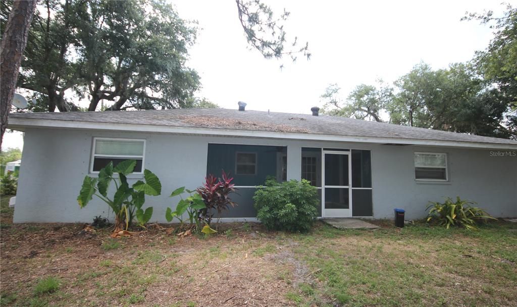 Rear of home, florida room.