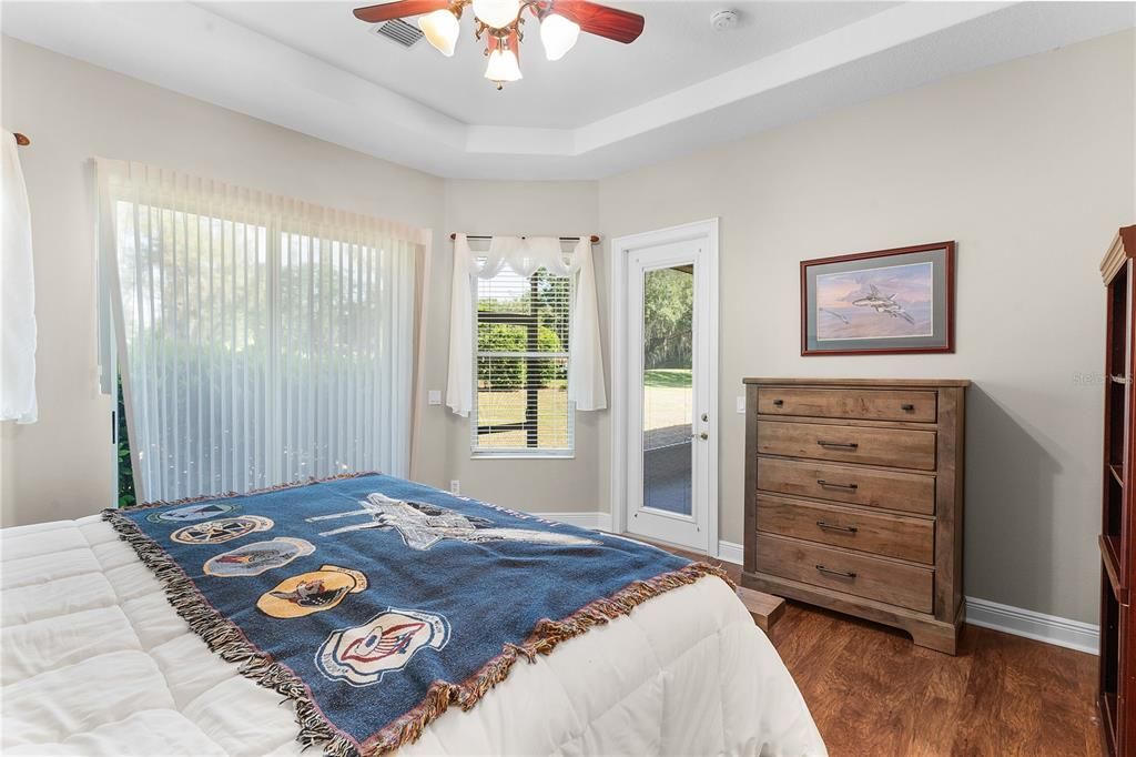 Primary Bedroom with tray ceiling