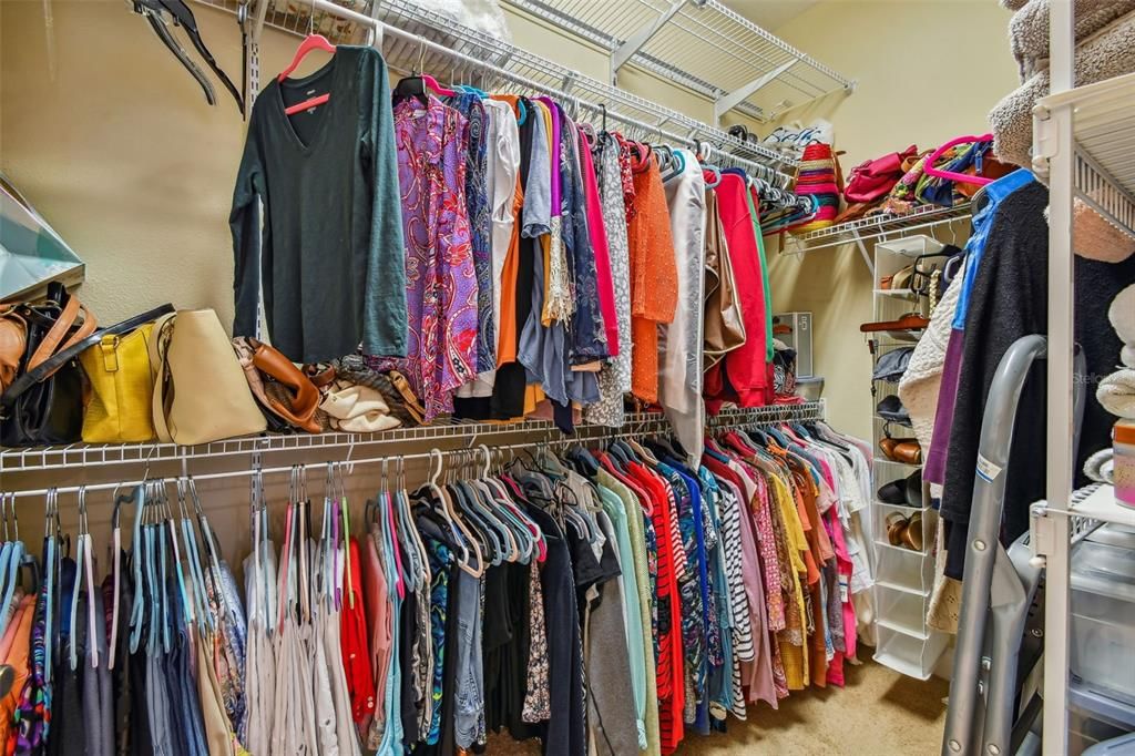Large walk in owners closet