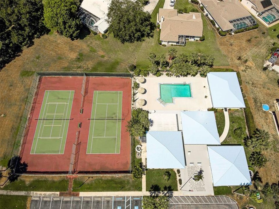 Close by heated community pool, clubhouse and pickleball courts.