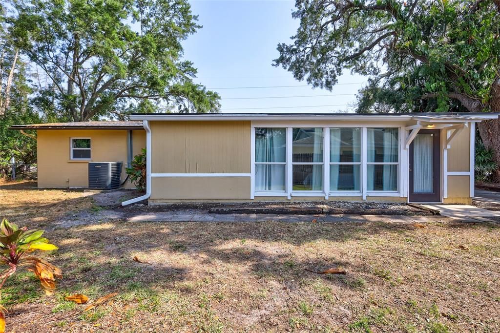 Fenced Backyard with Storage