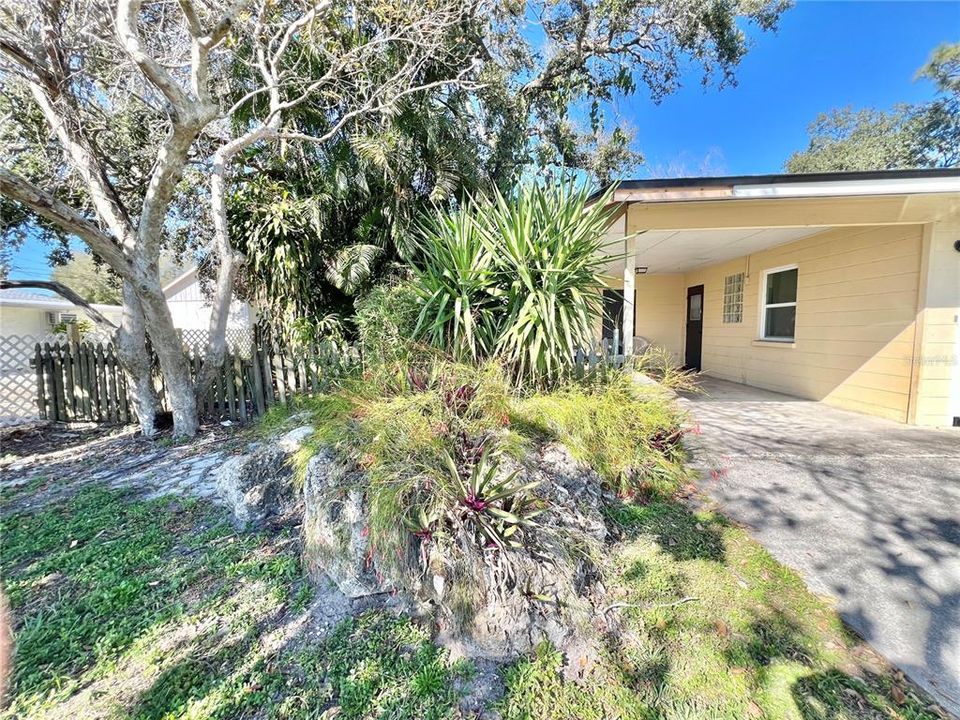 Carport and Left Side of Property