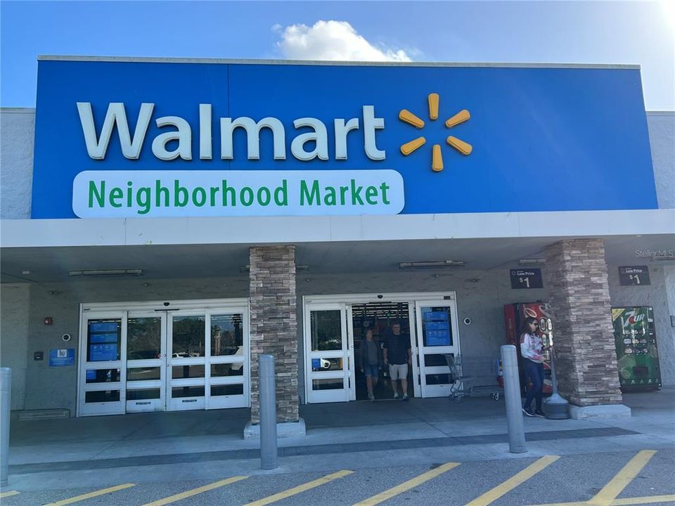 Walmart Neighborhood Grocer is across the street