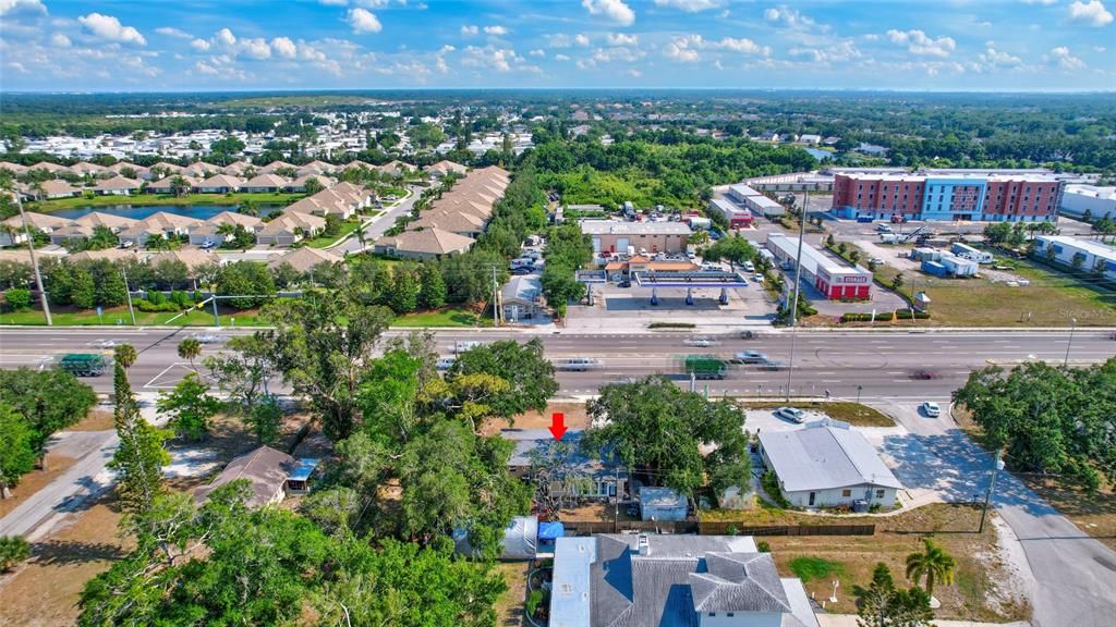 Businesses line the 53rd Ave Corridor