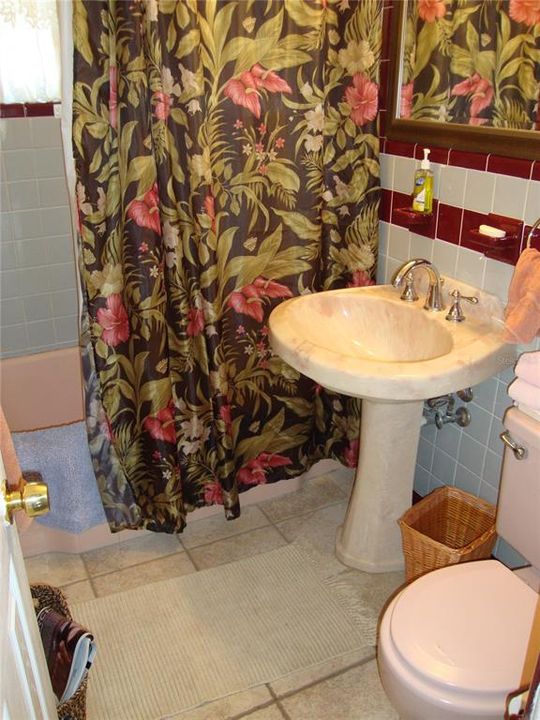 HALL bathroom tub with shower combo