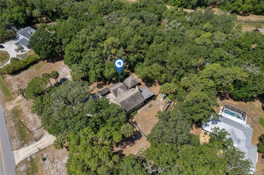 almost 3 acres of privacy
