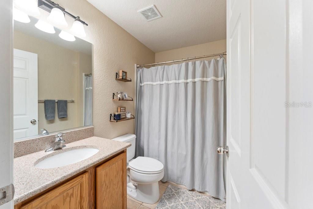 Guest Bathroom with Granite Countertops!