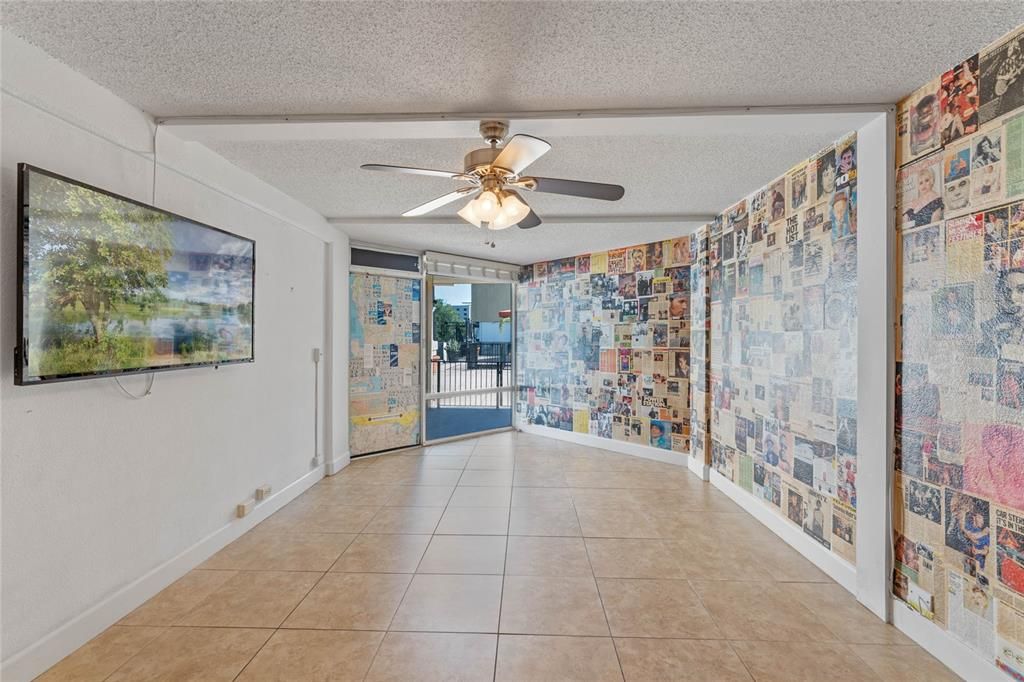 Master Bedroom with separate patio entry-exit.